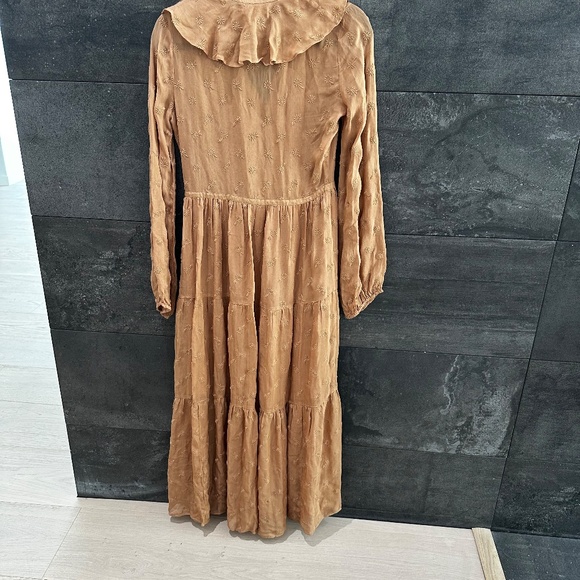 Doen Faye Maxi Dress Adobe Floral Embroidered Size XS - Picture 14 of 16